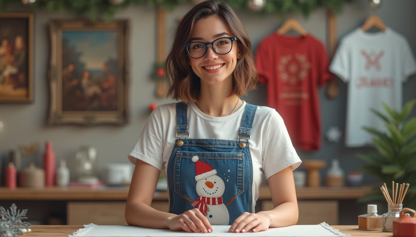 Creative custom holiday t-shirt designs for Christmas celebrations and family gatherings by Belle Maya Prints